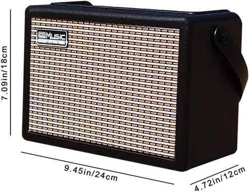 Miniatura 5 de Amplificador de guitarra acústica/eléctrica, amplificador Bluetooth portátil de 15 vatios para guitarra acústica/eléctrica con efecto reverberación