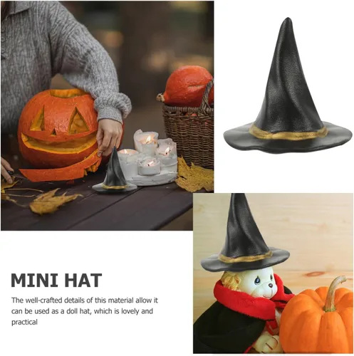 Miniatura 9 de Witch Hat Decoration 24Pcs Miniature Witch Hats for Halloween Party Decor Perfect for Dollhouse Accessories