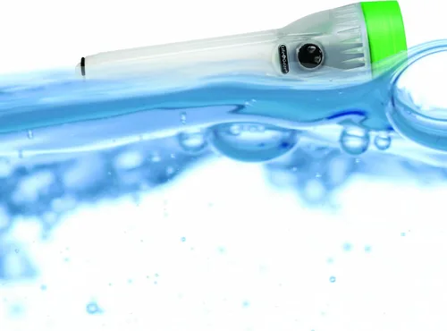 Miniatura 6 de Vida Gear linterna LED 4 en 1 multimodo 30 lúmenes, mango brillante y compartimento de almacenamiento, color azul. Verde