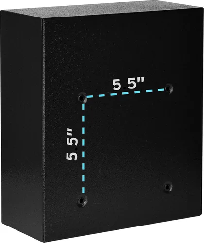 Miniatura 7 de AdirOffice contenedor con traba - Buzón de correo montado en pared., negro, 631-05-BLK