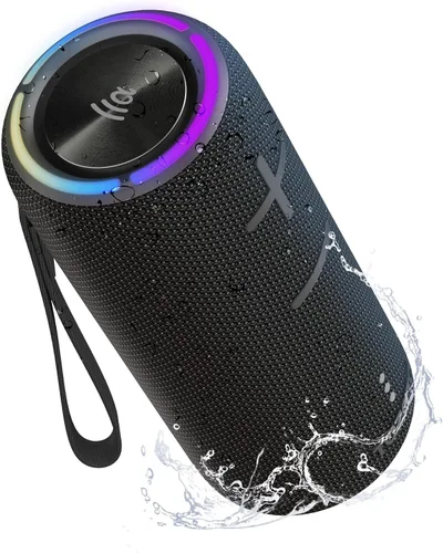 TAZATA Altavoz Bluetooth portátil para exteriores de 30 W, IPX7 resistente al agua, altavoz inalámbrico a prueba de polvo con Mega Bass, 8 horas de
