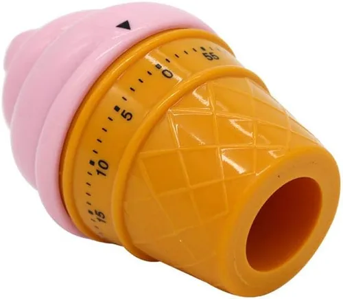 Miniatura 6 de Temporizador mecánico manual Helado Modelos Temporizadores 60 Minutos Cocina Temporizador Reloj contadores de alarma ruidosos (rosa)
