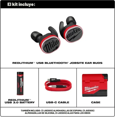 Miniatura 6 de Milwaukee Electric - Auriculares para oídos USB BLUETOOTHREG para puesto de trabajo
