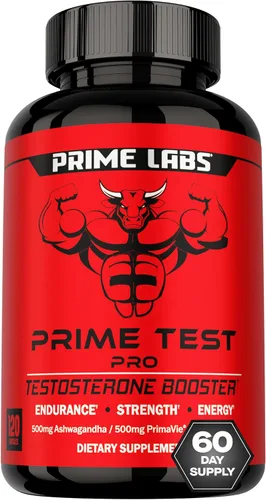 Miniatura 11 de Prime Labs Prime Test Pro - Suplemento de testosterona para hombres - Estimulante de testosterona, vitalidad y energía - con Ashwagandha, extracto