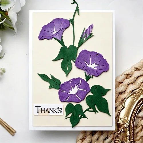 Miniatura 3 de Lapoo Troquel de corte de flores para álbumes de recortes, troqueles de corte de metal duradero para álbumes de recortes, álbum de fotos, tarjeta
