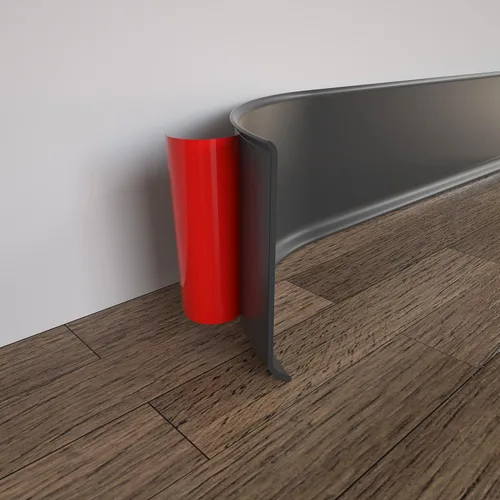 Miniatura 15 de COUKIU Moldura Flexible para Zócalo, 3 Pulgadas x 20 Pies Base de Pared de Vinilo Autoadhesivo Base Cove, Moldura de Base de Pared de Goma