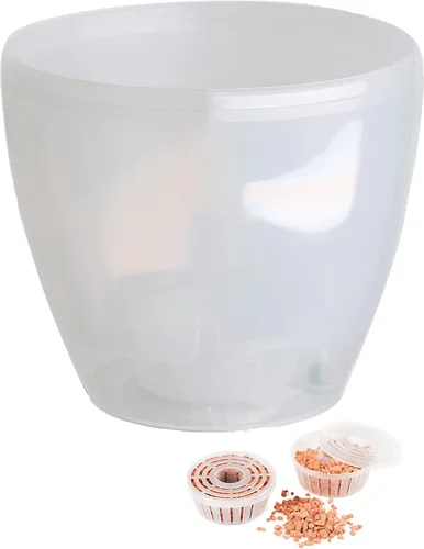 Miniatura 20 de DECOPOTS - Maceta de riego automático - Maceta decorativa para interiores con cartucho de drenaje e indicador de nivel de agua