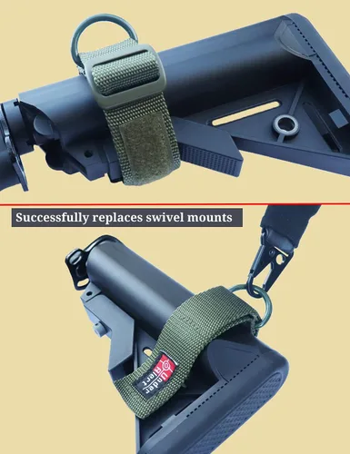 Miniatura 3 de UnderAlert Adaptador de culata con anillo en D de metal y cierre táctil, adaptador de honda reemplaza el soporte giratorio en stock, correa