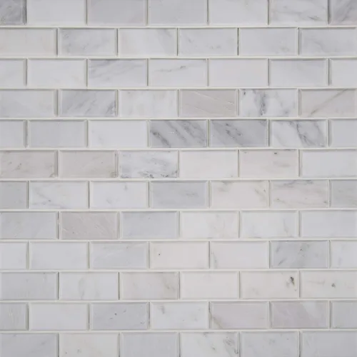 Miniatura 11 de MSI Azulejo de mosaico montado en malla de ladrillo de cerámica biselado blanco antiguo para salpicaduras de cocina, pared de baño, pared de acento