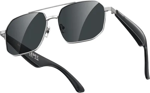 Lentes inteligentes con inteligencia artificial con traducción de más de 100 idiomas, Bluetooth 5.4 con GPT de chat, lentes de filtro de luz azul