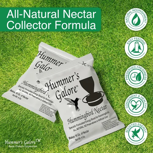 Miniatura 2 de Hummer's Galore Alimento para colibríes, néctar de colibrí listo para mezclar, fórmula colectora de néctar totalmente natural, sin conservantes ni