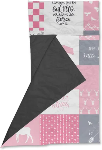 Miniatura 3 de Juego de alfombrillas personalizadas para siesta con nombre, sacos de dormir de oso para niñas, colchón de cama personalizado para niños, bolsas