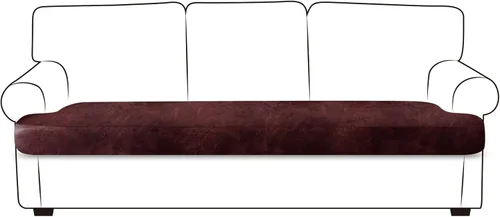 Miniatura 54 de ANARACHON Fundas de cojín de sofá con aspecto de cuero, juego de fundas de asiento de sofá, protector de muebles para sillón seccional, sofá biplaza