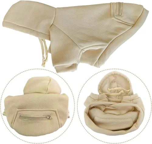 Miniatura 3 de Jecikelon Abrigo de Clima Frío para Mascotas Perro con Bolsillo Sudadera de Invierno para Perro Ropa Cálida para Cachorros para Perros Pequeños Ropa