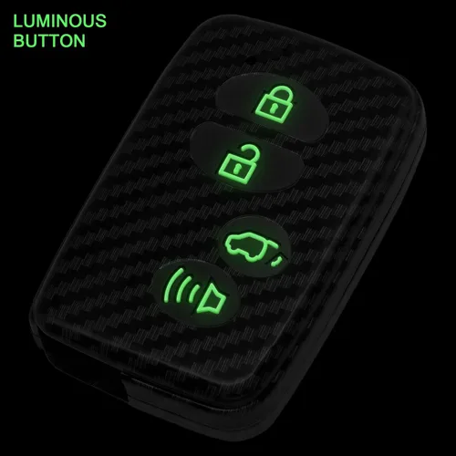 Miniatura 2 de Funda inteligente para llavero compatible con Toyota Avalon Camry Corolla Highlander Prius RAV4 Sequoia VENZA Scion FR-S Subaru BRZ negro