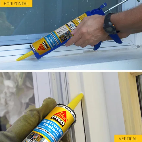 Miniatura 8 de SIKA Sikaflex Sellador de construcción, gris aluminio, poliuretano pintable, multiusos para sellar juntas y huecos, cartucho de 10.1 onzas líquidas