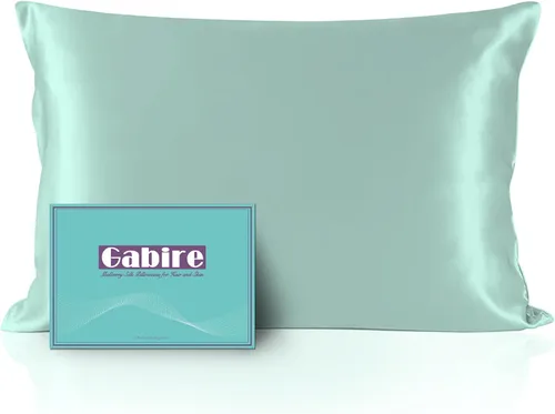 Miniatura 26 de Gabire Funda de almohada de seda de morera para cabello y piel, evita el acné, fundas de almohada de seda real de ambos lados, funda de almohada