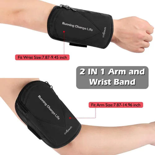 Miniatura 6 de Simptech Brazalete de teléfono para correr – Soporte de brazo de entrenamiento a prueba de sudor para iPhone 16/15/14/13/Pro Max/Plus, correa