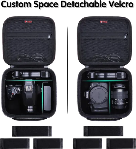 Miniatura 3 de XANAD Funda rígida para cámara compatible con cámaras sin espejo Canon EOS Rebel T7/T100/R50/R50 V/RP/ R8/ R6 Mark II/R7/ R10 DSLR sin espejo