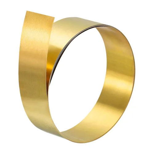 Miniatura 9 de uxcell Rollo de hoja de latón, placa de hoja de metal 1000 mm x 25 mm x 0,2 mm 2 piezas