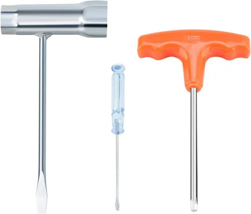 Llave en T de 0.512 in por 0.748 in y destornillador Torx T27 para motosierras Stihl Makita Husqvarna Dolmar Partner Echo Jonsered Poulan John Deere