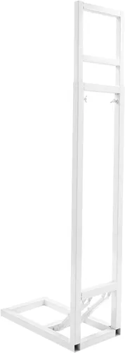 Miniatura 8 de DYNAMI Soporte de telón de fondo cuadrado blanco para bodas, soporte de arco de metal con base plegable, altura ajustable (1-2m) Soporte rectangular