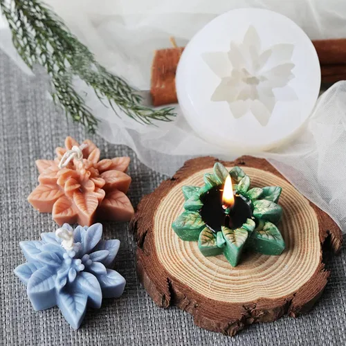 Miniatura 5 de Rolin Roly Molde de flor de resina, moldes de resina para plantas, molde de cristal epoxi 3D, moldes de flores de silicona epoxi para decoración