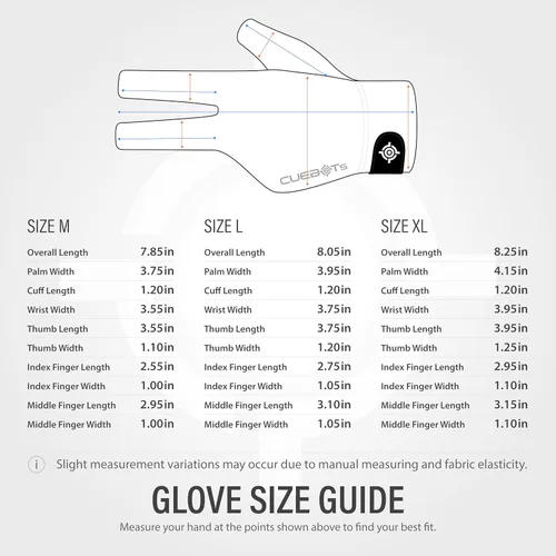 Miniatura 3 de Guantes de piscina para mano izquierda, guantes de billar de 3 dedos, control de taco de baja fricción, malla transpirable y ajuste ajustable