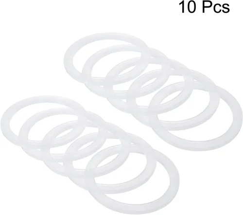Miniatura 2 de PATIKIL Anillos de sellado de silicona de boca regular de 2.756 in, paquete de 10 juntas reutilizables a prueba de fugas para tapas de tarros
