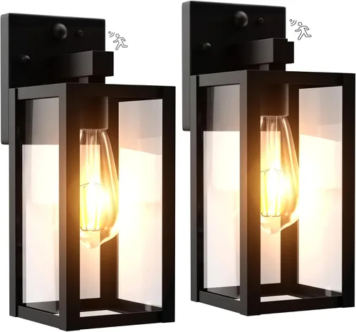 Miniatura 11 de Accesorio de Luz con Sensor de Movimiento del Amanecer al Anochecer para Exteriores, Luces Impermeables para Porche, Luz de Montaje en Pared