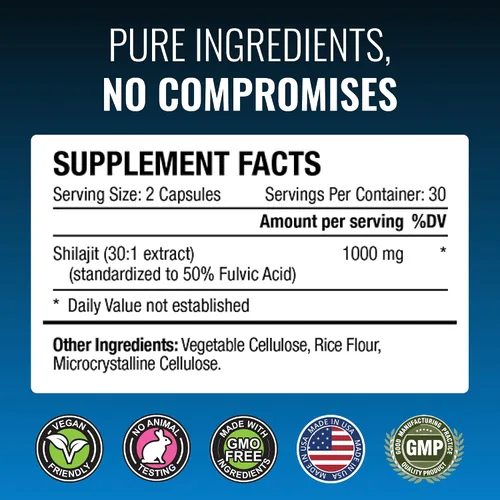 Miniatura 6 de Approved Science Shilajit - 60 Cápsulas