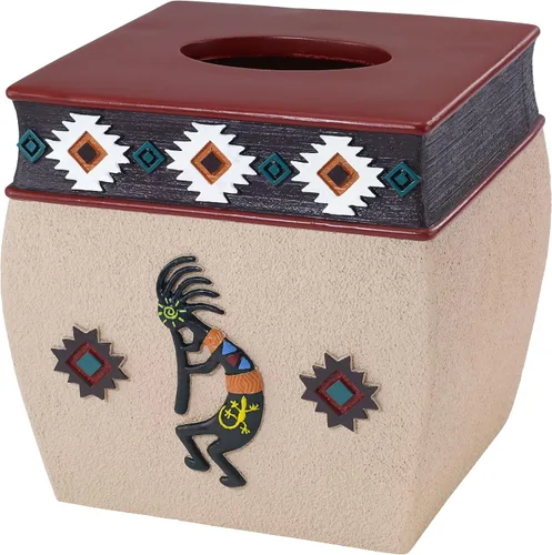 Miniatura 5 de Avanti Linens - Vaso, artículos esenciales para el baño de invitados, decoración azteca para el hogar (colección de baile navajo)
