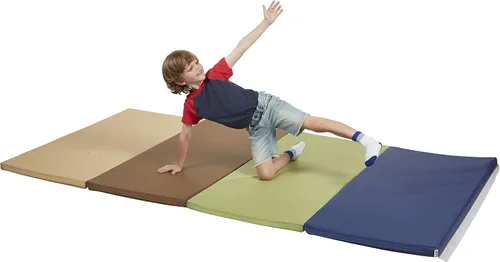 Miniatura 11 de Factory Direct Partners SoftScape 4ft x 6ft Runway Tumbling Mat - Soft, Sturdy Foam, 3-Fold Exercise Mat