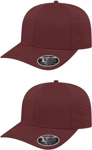 Miniatura 36 de Cap America i8533 Flexfit 110 Gorra Snapback Perforada de Rendimiento de Perfil Medio de 6 Paneles con Protección UV y Snapback Ajustable