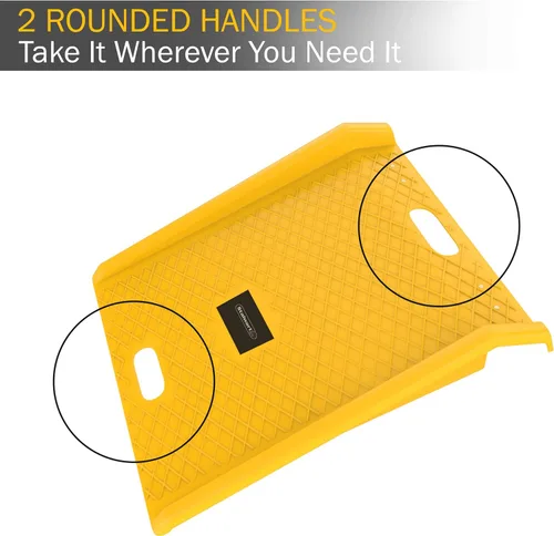 Miniatura 5 de Rampa para bordillo - Rampa portátil resistente con capacidad de peso de 1000 libras - para carretillas de muebles, carretillas de mano o carritos