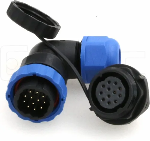 Miniatura 13 de SD20 2 Pin Aviación Conector Ángulo Recto 25A 380V Automotriz Plástico IP68 Enchufe Impermeable Enchufe Macho Hembra Eléctrico Montaje Posterior