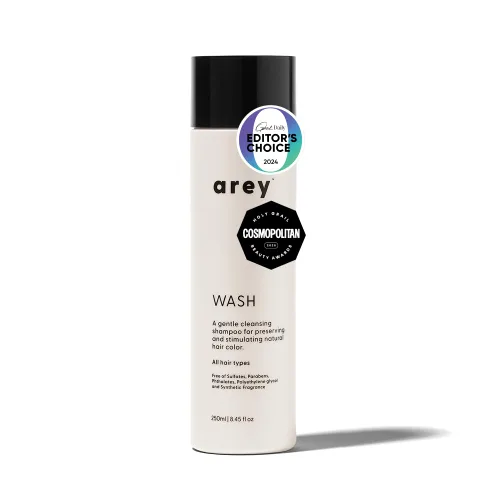 Arey Champú de lavado para mujeres y hombres | Retrasar + reducir los signos del envejecimiento de las canas y promover hebras más saludables |