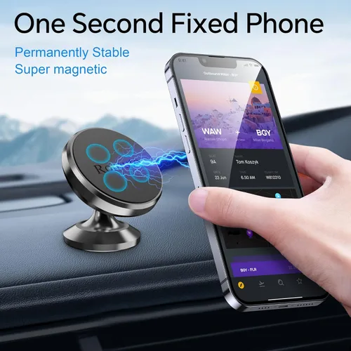 Miniatura 7 de 【Paquete de 2】 Soporte magnético para teléfono para tablero de automóvil 【Imán fuerte】Soporte magnético de teléfono para iPhone para soporte