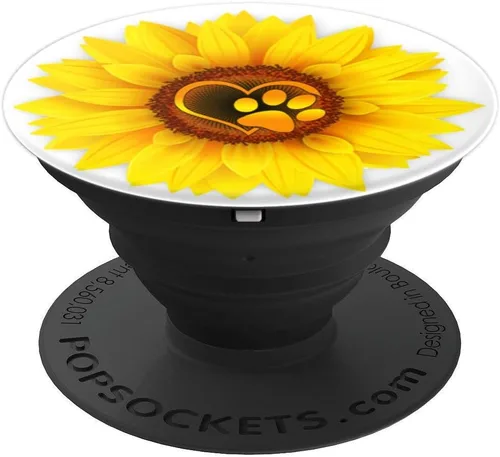 Miniatura 4 de Pata de perro con diseño de pata de perro, color amarillo, girasol blanco