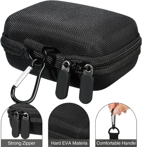 Miniatura 3 de Sanwuta Estuche de viaje para juegos de cartas de viaje, estuche de cartas de EVA, bolsa de transporte protectora dura para caja de juego clásica