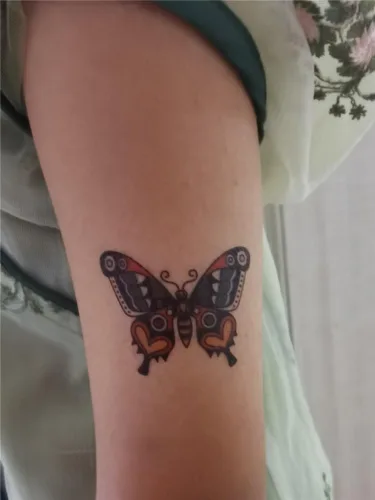 Miniatura 6 de Etiqueta engomada temporal del tatuaje del cráneo del ancla de la golondrina impermeable adultos hombres mujeres mano brazo hombro cuerpo arte