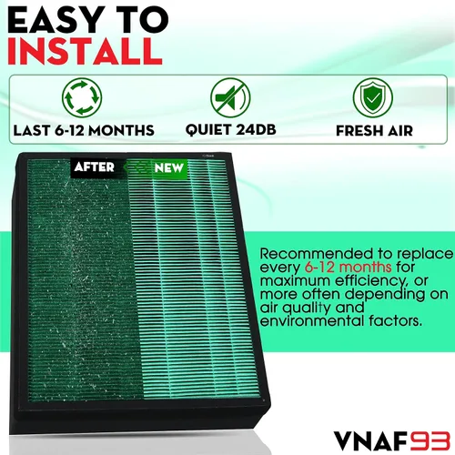 Miniatura 5 de Paquete de 4 filtros de repuesto de filtro HEPA 400/400S para Coway AIRMEGA Max2 400/400S 400 400 s 400 (G) 400 s(G), purificador de aire, Max 2