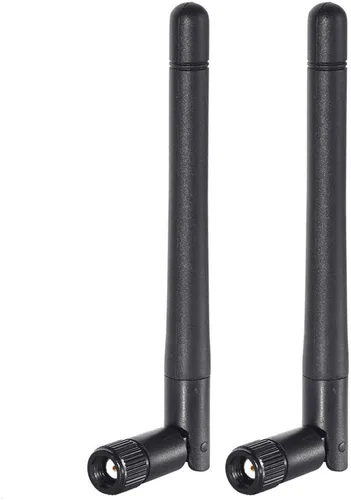 Bingfu Dual Band WiFi 2.4GHz 5GHz 5.8GHz 3dBi MIMO RP-SMA Macho Antena Bluetooth (paquete de 2) para PC Computadora WiFi Router Tarjeta de red
