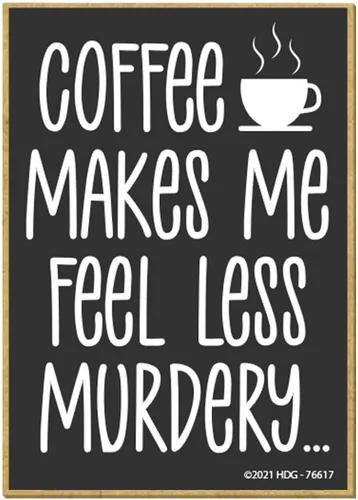 Miniatura 5 de Honey Dew Gifts, Iced Coffee Always, 2.5 pulgadas por 3.5 pulgadas, nevera divertida, decoraciones de taquilla, imanes de refrigerador, imanes