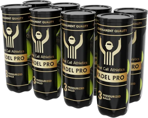 Miniatura 12 de Great Call Athletics El Pelotas Padel Pro Calidad de Torneo Profesional Juego de 3 bolas Presurizado Rendimiento para Raqueta
