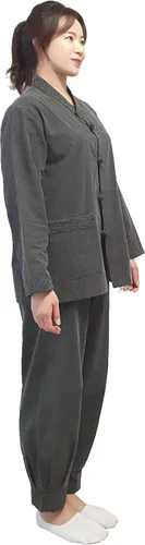 Miniatura 3 de Conjunto Hanbok unisex, ropa tradicional coreana, BTS Casual Hanbok para yoga y meditación, ropa de templo