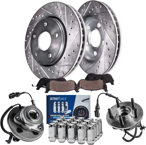 Miniatura 21 de Detroit Axle - Rotores de freno para Ford Mustang 2015, 2016, 2017, 2018, 2019, 2020, 2021, 2022, 2023, repuesto de rotores de freno de disco
