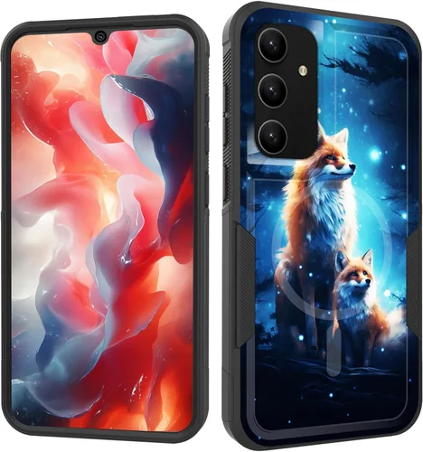 Miniatura 31 de Funda magnética para Galaxy A16 5G, [compatible con MagSafe] [protección contra caídas de grado militar] Funda resistente a prueba de golpes