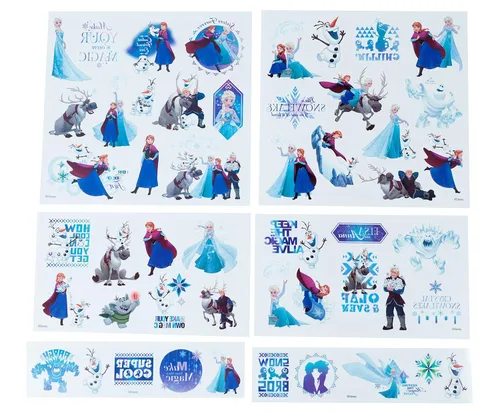 Miniatura 2 de Savvi Tatuajes temporales de Disney, juego de 50, Frozen de Disney