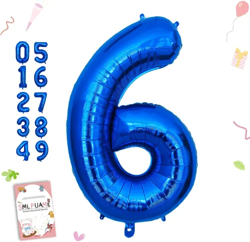Miniatura 35 de Globos de números de 40 pulgadas del 0 al 9 dorados grandes del número 0, globos digitales para suministros de decoración de celebración de fiesta